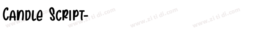 Candle Script字体转换